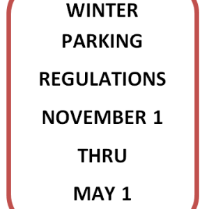 Winter Parking Regulations are almost here